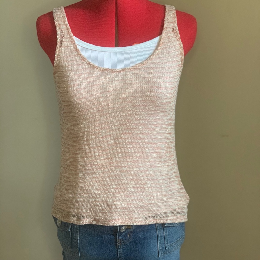 Mauve semi sheer top